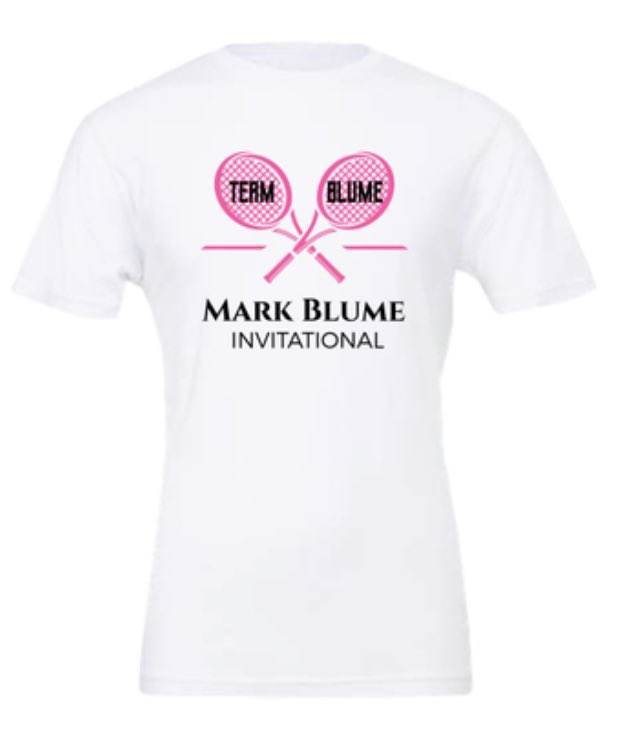 Don’t forget to order your Mark Blume T-shirts before noon on Monday so that you can wear them to the event next Friday. 

ankenytennis2024.itemorder.com/shop/home/