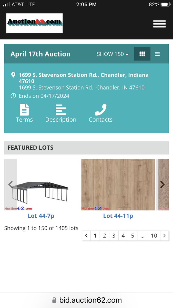 auction62's tweet photo. It’s online auction night. Over 1400 lots, bidding starts closing at 6pm cst. Flooring, carport, Stanley tumblers and more. https://t.co/j5sAwwhrXs https://t.co/DOpkO2sTOm