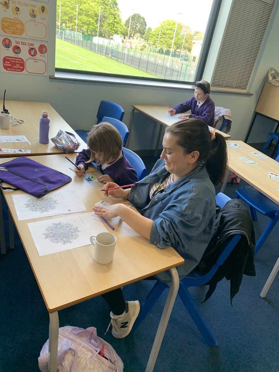 OJA_Brumby's tweet photo. R and R mindfulness club was back after the Easter break with lots of great ways to enjoy family mindfulness time and relaxation techniques involving reading activities #wellbeing #readandrelax https://t.co/cs75eJyjEK