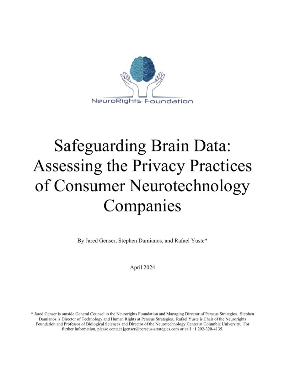 We are proud to present our official research report on the consumer neurotechnology industry and data privacy protections. Read here: perseus-strategies.com/wp-content/upl…