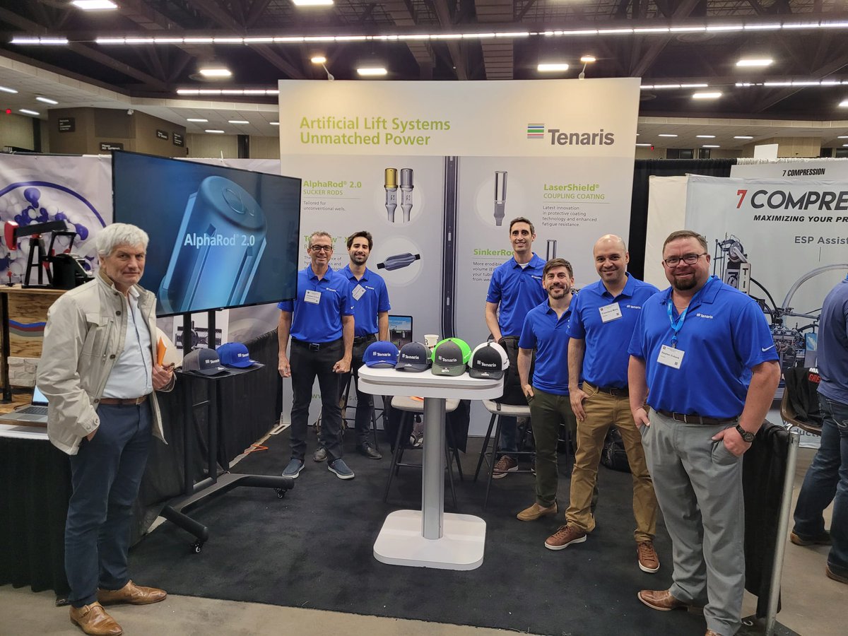 Tenaris's tweet photo. AlphaRod® 2.0, our latest solution for unconventional wells in the U.S., is taking center stage at the SWPSC.
Don’t miss our technical presentation “Sinker Section Design to Reduce Buckling Related Failures” tomorrow at #111.
#ArtificialLift #TenarisInUSA #OilandGas #SuckerRod https://t.co/Ze5OT4TzAG