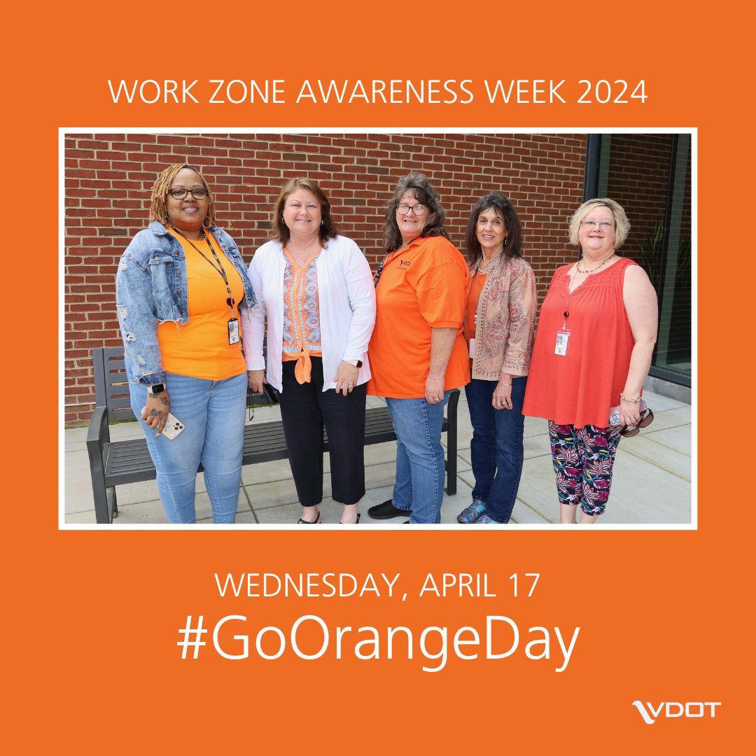 This Richmond District team is in the 'business' of keeping our teams safe!

#Orange4Safety #GoOrangeDay #WorkZoneSafety #VaHwySafety