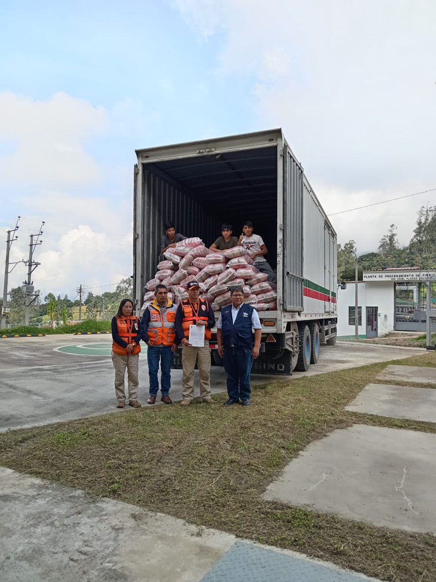 #Apurímac | 📢 INDECI entregó 18.44 TN de Bienes de Ayuda Humanitaria alimentarios al gobierno regional, para su distribución a las familias afectadas y damnificadas por las #LluviasIntensas en las provincias de Abancay, Andahuaylas, Antabamba,