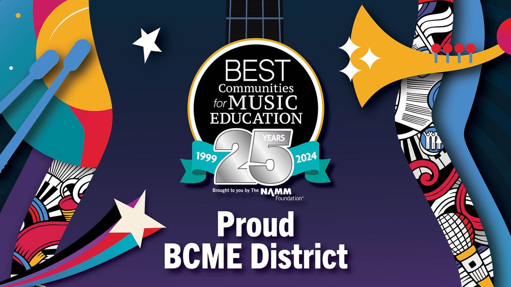 🎉🎶 Exciting news! MSD Warren Township has been named one of the Best Communities for Music Education by NAMM Foundation for the ninth year in a row! 🏆 Huge thanks to our 28 music teachers for making this possible! 🎼 #WarrenWill #ShareOurJOY