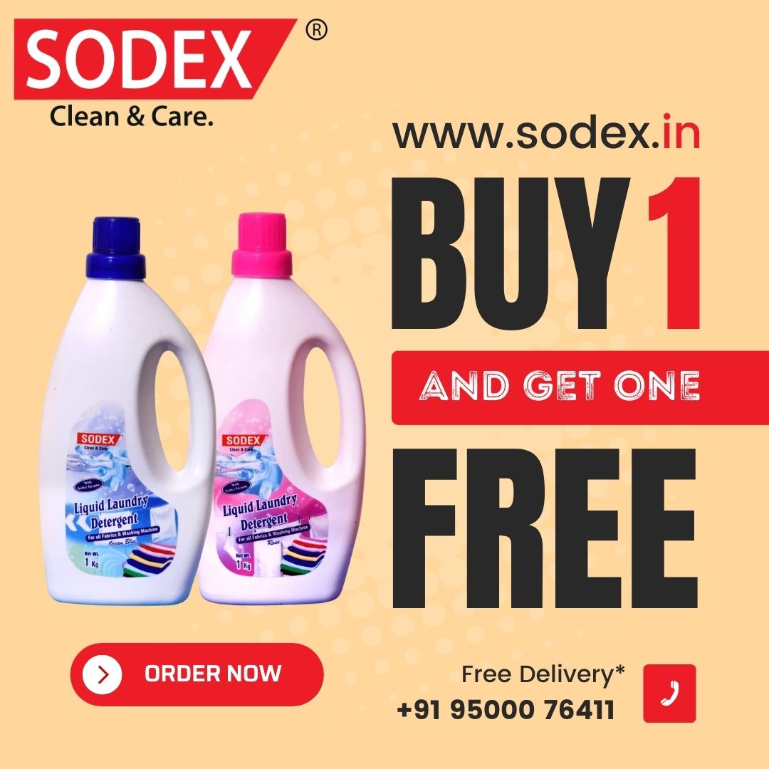 Don't miss out on our incredible BOGO deal! Buy 1 Ultimate Clean & Care Liquid Detergent and get 1 FREE! Yes, you read that right – double the cleaning power for the price of one!

sodex.in/liquid-deterge…

#LiquideDetergent #DoubleTheClean #sodex #Buy1Get1Free #summersale2024