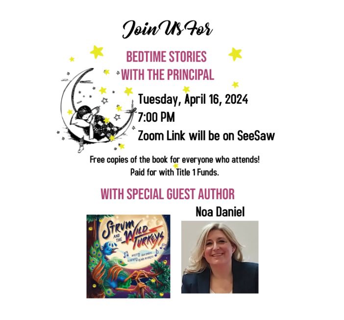 Thank you @iamnoadaniel for being our special guest author for Bedtime Stories with the Principal! Thank you for sharing your amazing book @StrumandTWT about “finding your voice through a sense of belonging and the transformational power of music!” #Asd4All #asd4littlestlearners