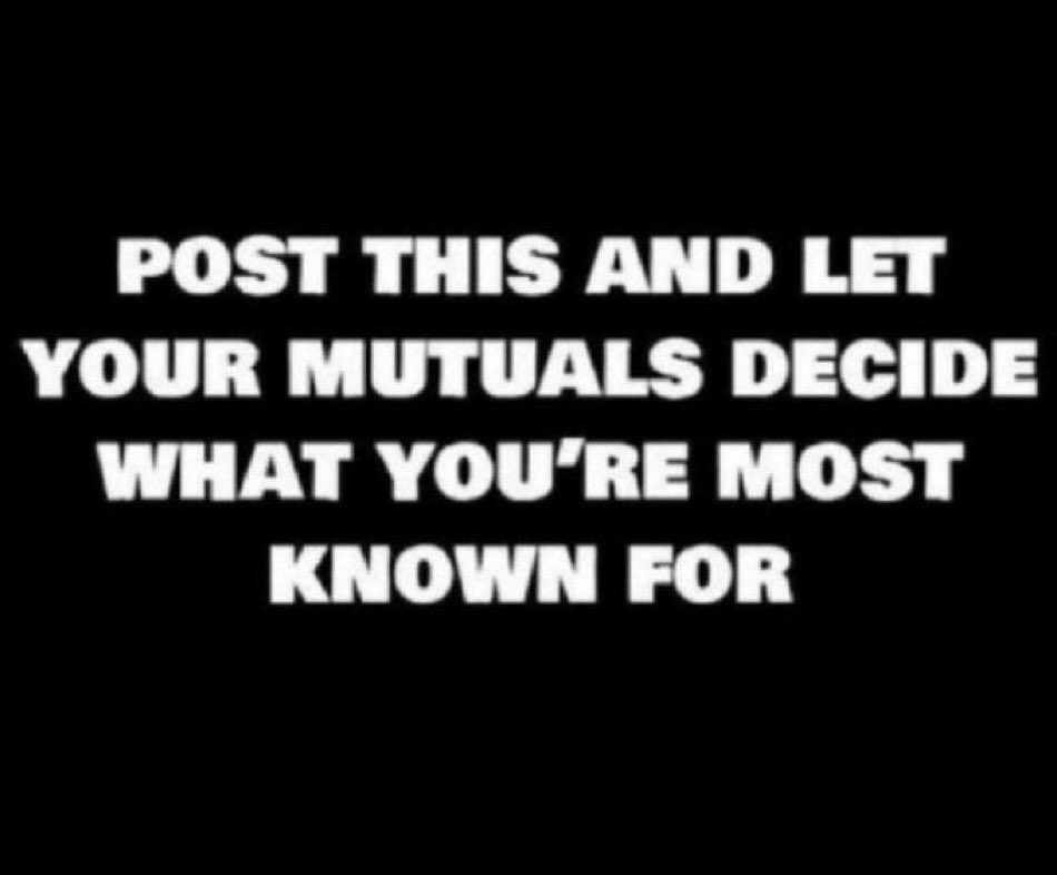 I think I don’t have mutuals but let me try