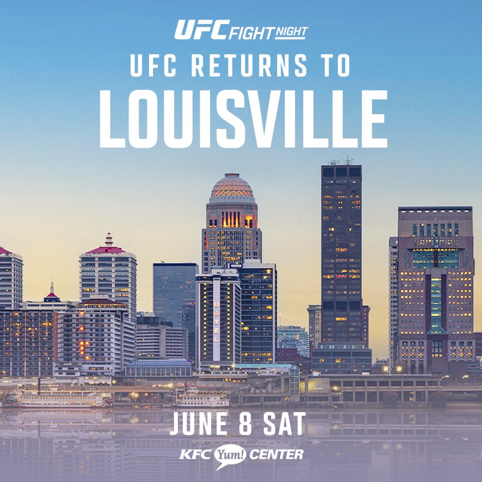 #UFCLouisville is OFFICIAL for June 8