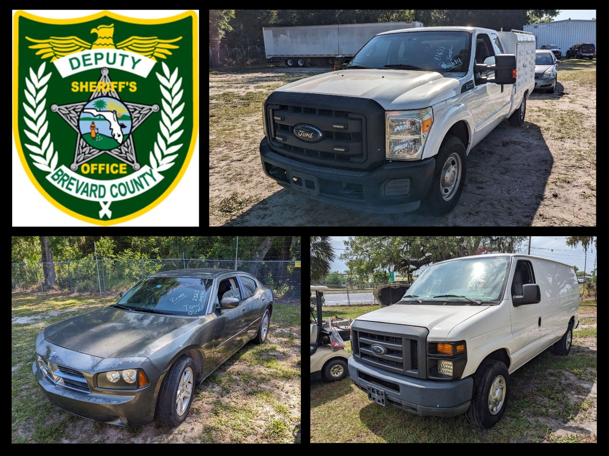BREVARD COUNTY SHERIFF'S OFFICE: '15 FORD F-250, '13 FORD E-250 CARGO VAN & MORE!!!
AUCTION BEGINS ENDING: Tue Apr 30 2024 6:40 PM US/Eastern
THERE IS A 10% BUYERS PREMIUM ON THIS AUCTION
WEBSITE LINK -  GGAUCTIONSONLINE.NET
DIRECT AUCTION LINK IN COMMENTS
#GGAUCTIONS