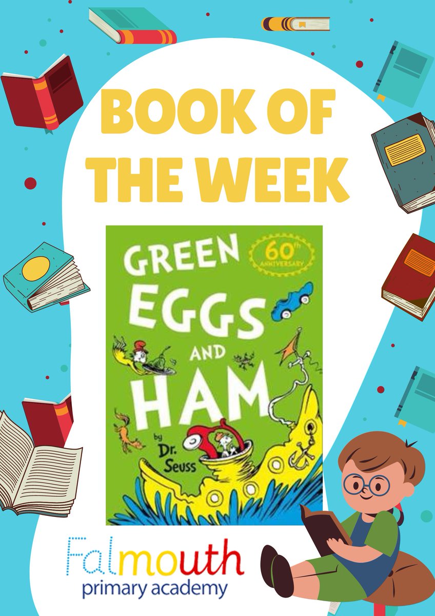 In 1960 #DrSeuss was challenged to #write a #book using only 50 words – and so Green Eggs and Ham, one of his best-loved #stories, was born! #Children have been delighted by Dr Seuss’ simple #rhyme schemes and #hilarious illustrations for generations. #BookoftheWeek