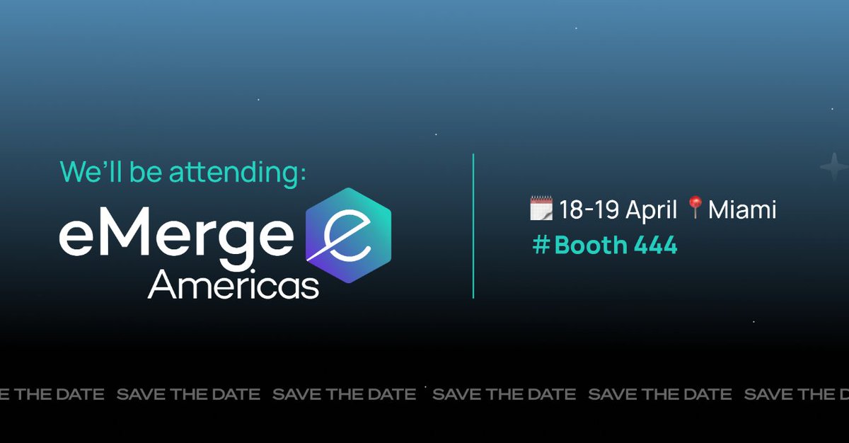 So excited that we'll be at @eMergeAmericas, starting tomorrow!  Swing by booth #444 to chat and discuss innovative software development, design solutions and AI services. We're thrilled to connect with you all! 🙌🏽 #emergeamericas #miamitechmonth #techevent #softwaredevelopment