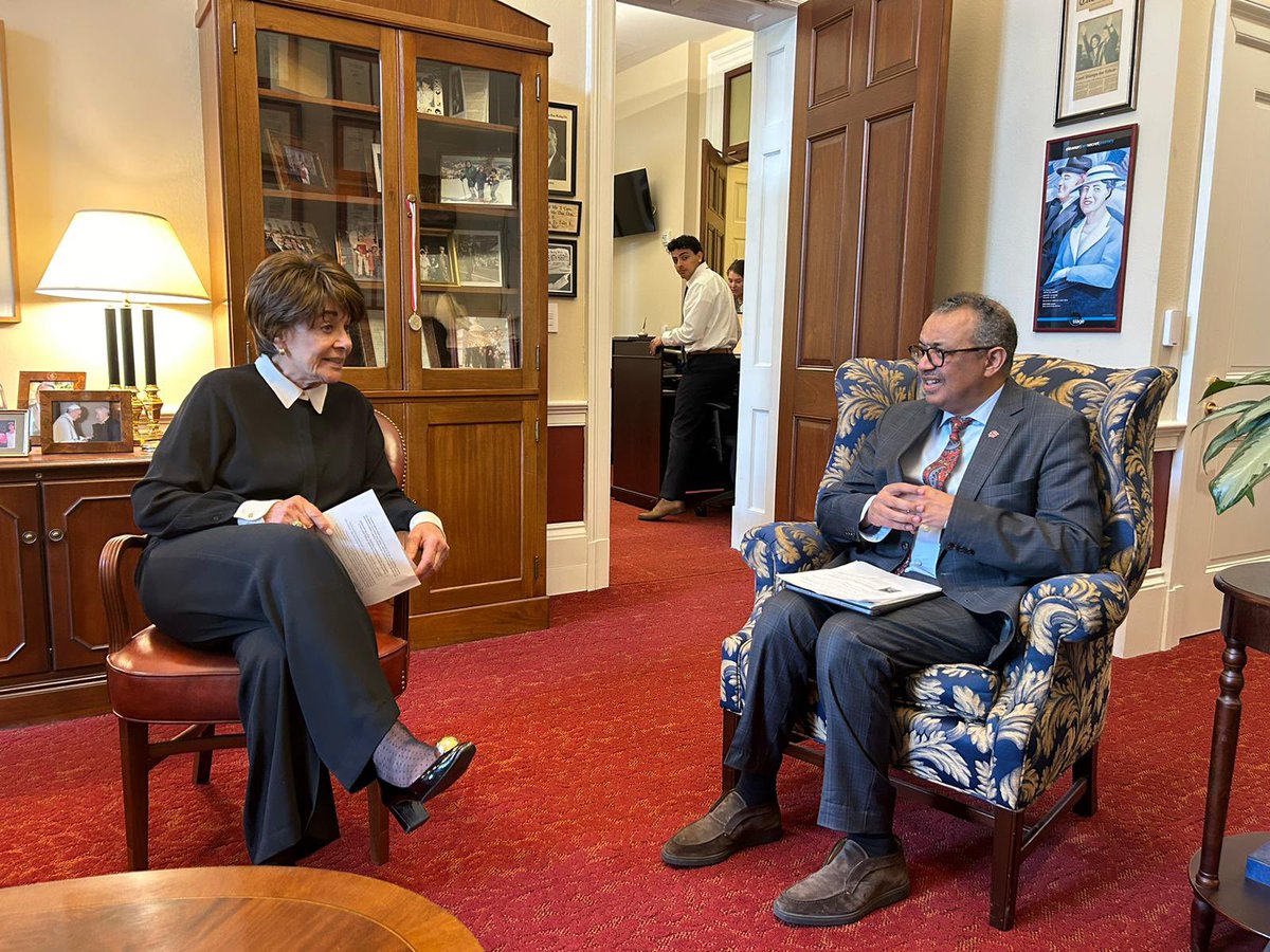 Thank you for a very constructive discussion, @RepAnnaEshoo, about the #PandemicAccord negotiations and your support for this generational agreement. We have a collective opportunity to ensure that the US and all countries are safer and better prepared.