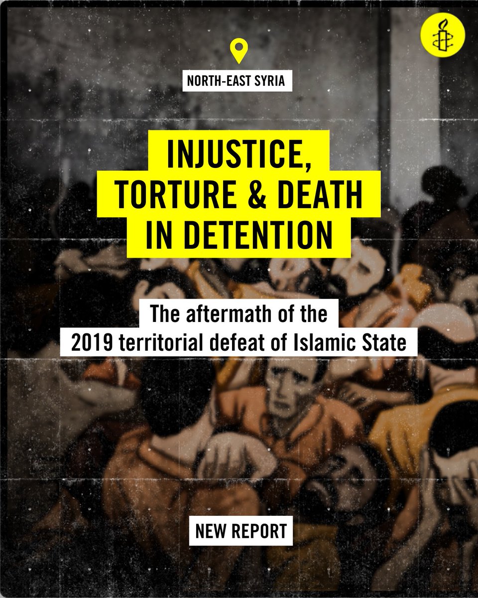Our new research found that NE #Syria's autonomous authorities, with the support of the US government, are responsible for the large-scale human rights violations of people in a vast detention system established following the defeat of Islamic State. 🧵