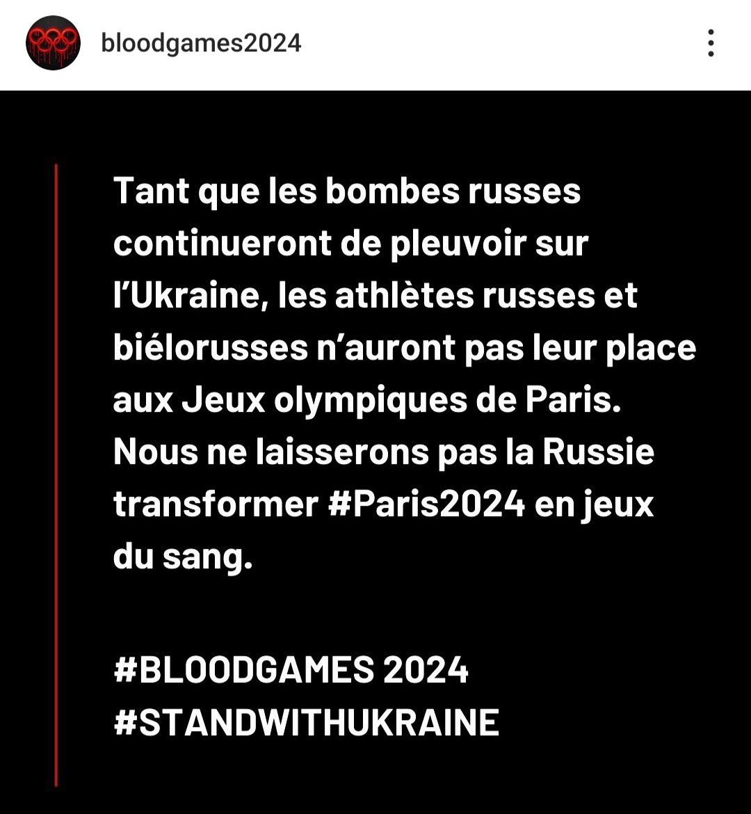 Every. Single. Word. #RussiaIsATerroristState bombing 🇺🇦 civilians daily #SupportUkraine #NoRussianAthletes @#Olympics #banrussiafromolympicgames #Paris2024 @AOC1978 #NoBelarusianAthletes @ #JO2024 #BanRussianAthletes #BanBelarussianAthletes #ParisOlympicsWithoutPutin