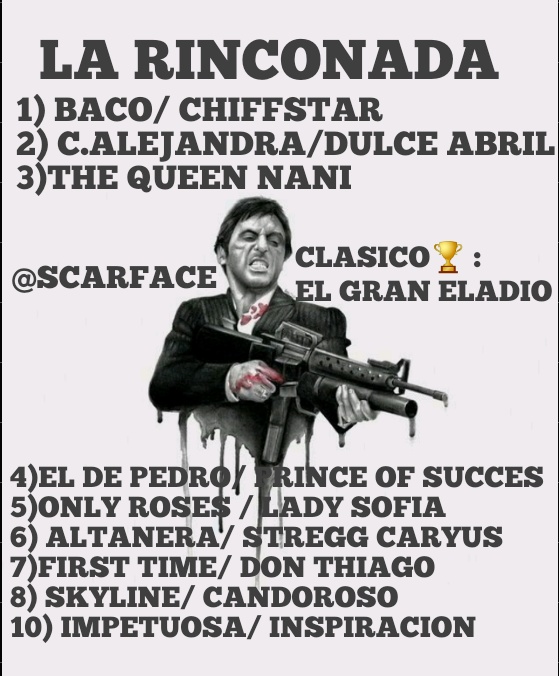 Llegaron las Asesinas para que Empiecen a ROBAR a ese poco de Cagalintroso que se creen que se la saben Todas ....aganse RICOS 💵💵💵💵💵💵💵💵que está SEMANA nos llevamos hastas las Sillas del Centro HÍPICO.....no seas SUCIO y dame un LIKE ❤️❤️ y RT 🔄🔄🔄🔄🔄🔄🔄🔄 
#HIPISMO