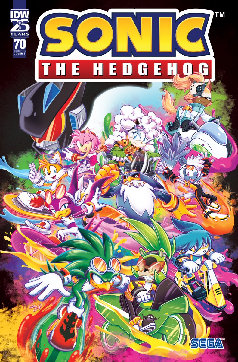 IDWSonicNews's tweet photo. Sonic the Hedgehog #70, Cover B by
@Abby_Starling

#IDWSonic #Sonic #SonicTheHedgehog https://t.co/O4uAgy0hYV