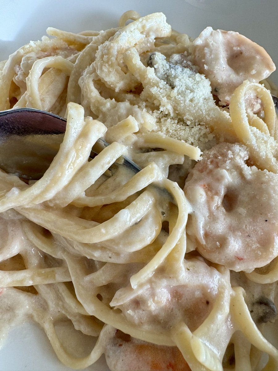 Rose made her Creamy Shrimp Pasta last night! #homecooking #filipinofood - 🌹 Rose’s Cafe 🌹- 🇵🇭 rosescafe11.blogspot.com 🇺🇸(Link in Profile)