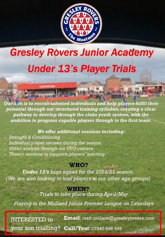 Gresley Rovers FC Academy tweet media