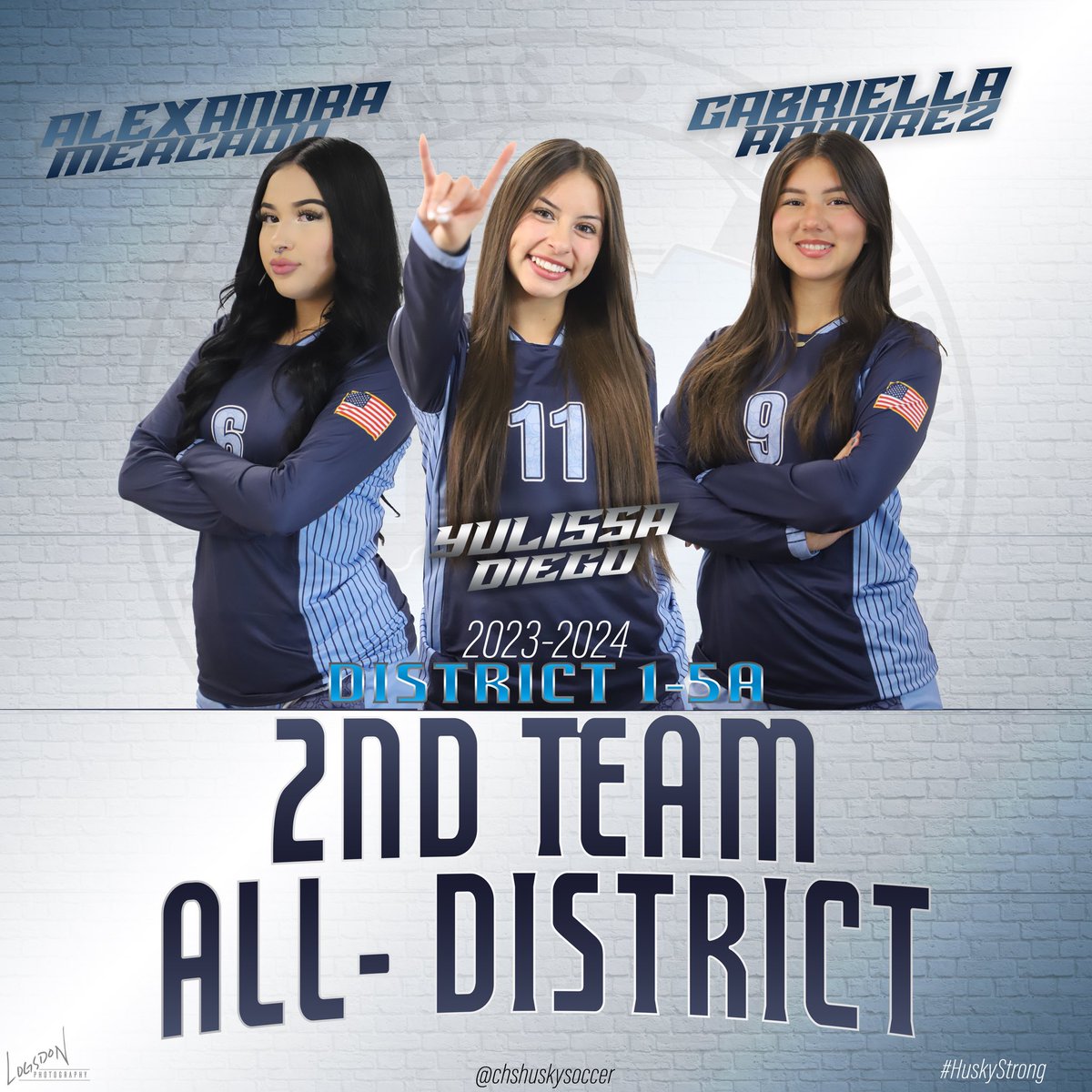 District 1st and 2nd Team selections! Congratulations Ladies! #HuskyStrong