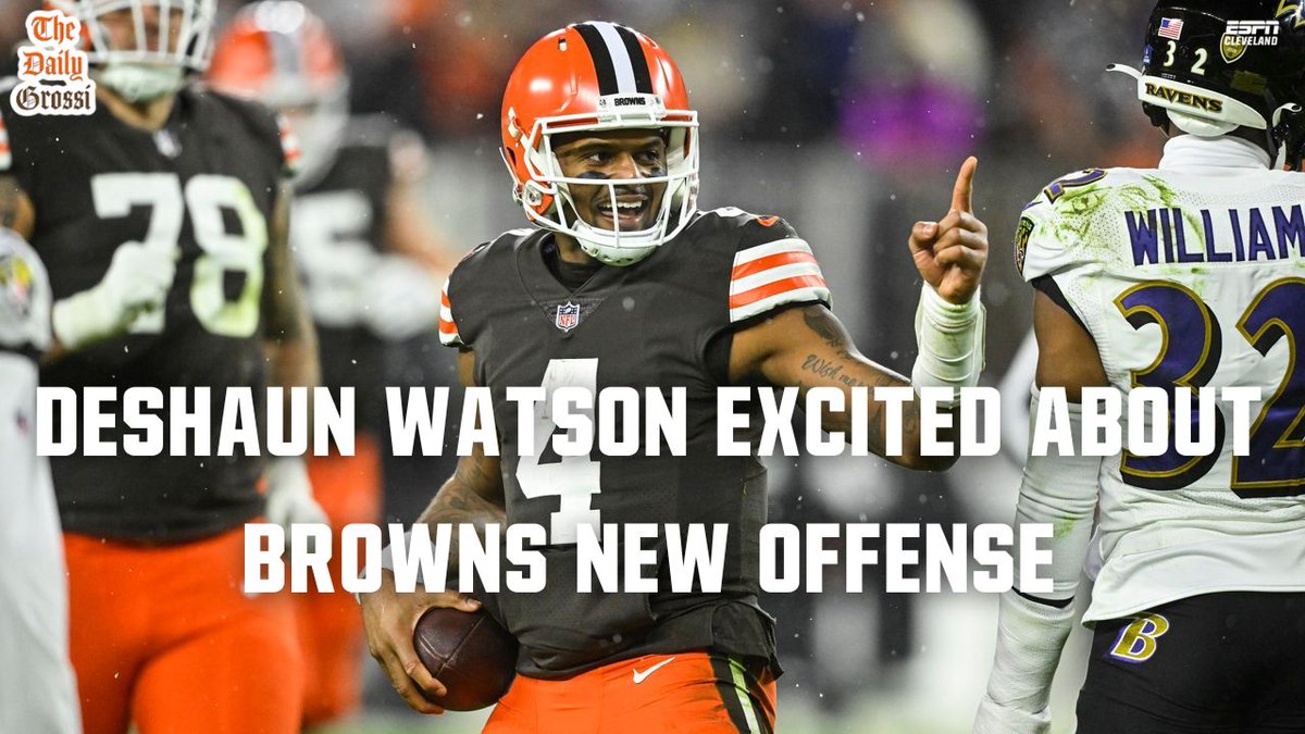 New 'Daily Grossi' is LIVE with @TonyGrossi breaking down: - Deshaun Watson excited about 'freedom' in new Browns offense - Browns white facemasks - Why WR at 54 makes sense WATCH: youtu.be/kQghQI493Mc