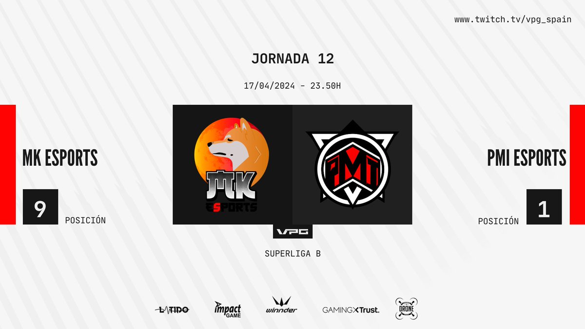 Virtual Pro Gaming España (@vpg_spain) on Twitter photo 📌¡Super duelo después de la Champions!
📲 @MKeSports_Club 🆚 <a href="/PMI_eSports/">PMI eSports</a>
🎙️ <a href="/LeonidasMadiba/">LeoMadiba</a> <a href="/jottakao/">Juan 'JotaKao' Barros</a> <a href="/Mati_Bernstein/">Mati Bernstein 🎤</a>
🔗twitch.tv/vpg_spain
#SomosTuLiga <a href="/WINNDERcom/">WINNDER</a> <a href="/Trust_Spain/">Trust España</a> <a href="/impact_game/">i</a> <a href="/latidoshop/">Latido</a> 📌¡Super duelo después de la Champions!
📲 @MKeSports_Club 🆚 <a href="/PMI_eSports/">PMI eSports</a>
🎙️ <a href="/LeonidasMadiba/">LeoMadiba</a> <a href="/jottakao/">Juan 'JotaKao' Barros</a> <a href="/Mati_Bernstein/">Mati Bernstein 🎤</a>
🔗twitch.tv/vpg_spain
#SomosTuLiga <a href="/WINNDERcom/">WINNDER</a> <a href="/Trust_Spain/">Trust España</a> <a href="/impact_game/">i</a> <a href="/latidoshop/">Latido</a>