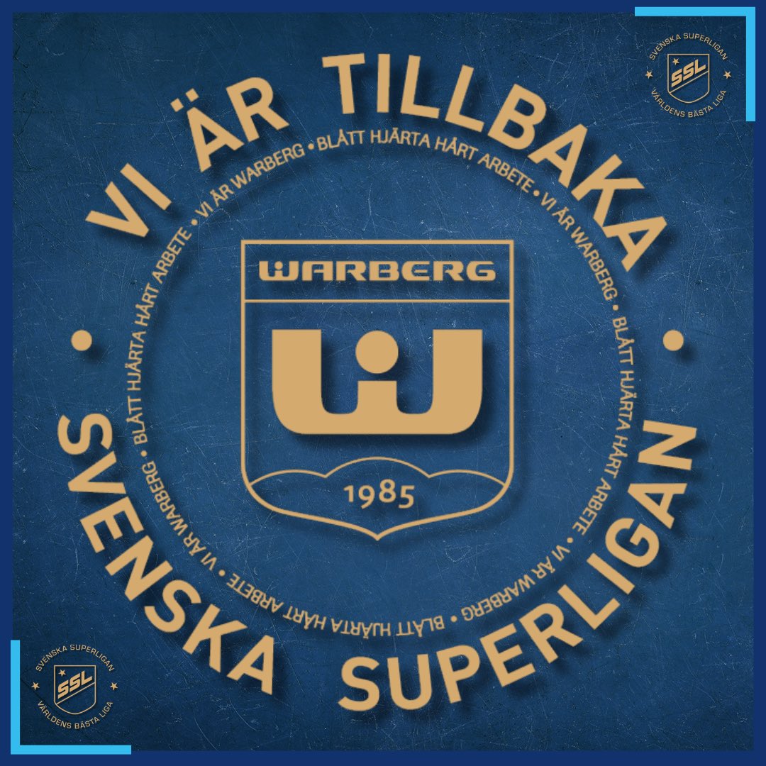 SVENSKA SUPERLIGAN…

VI ÄR TILLBAKA! 💙
________________
#viärwarberg #blåtthjärtahårtarbete