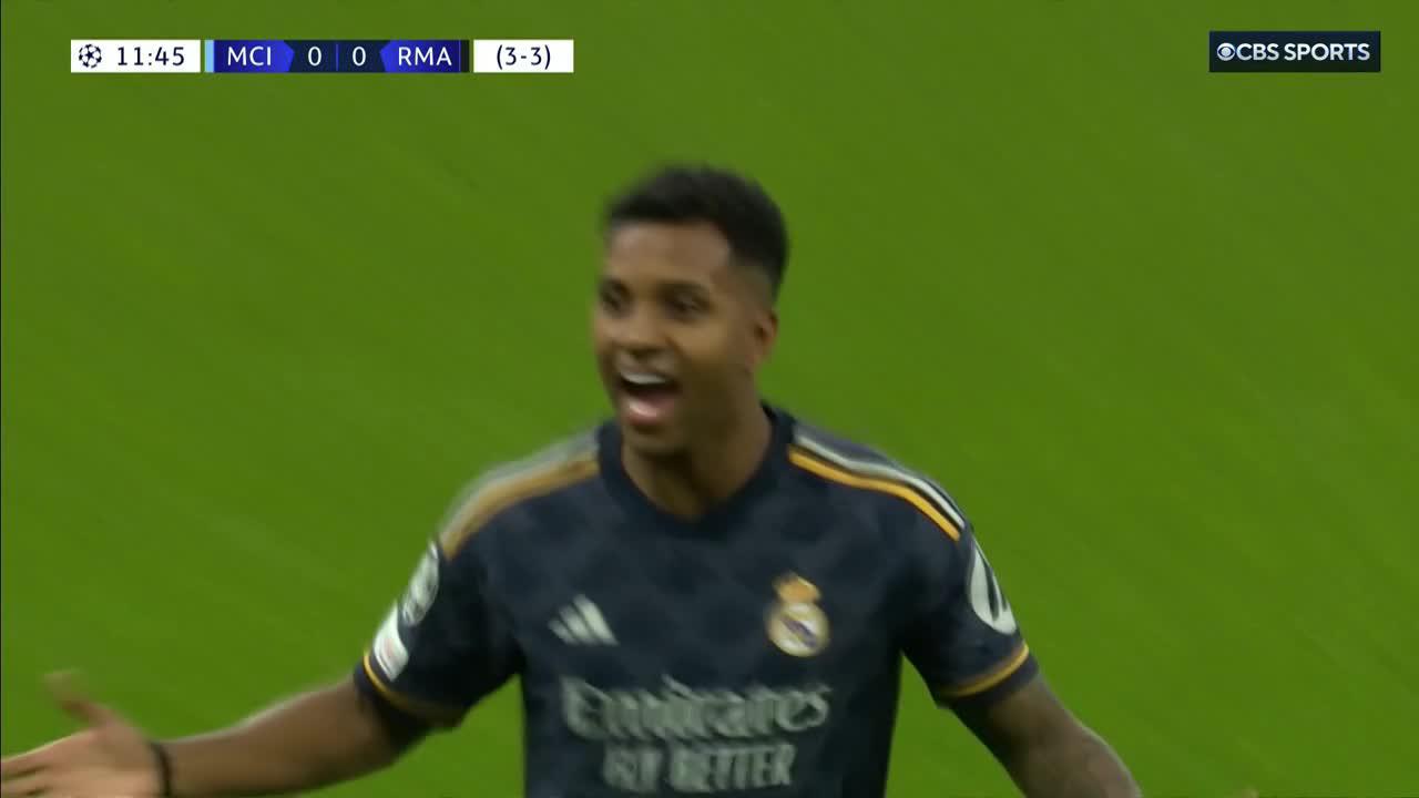 It only took Rodrygo 12 minutes to get things at the Etihad 💥The first touch from Jude though 👀