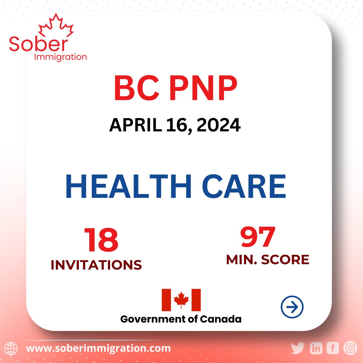 'Exciting news! BC PNP results for April 16th are out in Canada, marking the beginning of new opportunities for skilled immigrants. 🇨🇦✨ #BCPNP #CanadaImmigration #PNPResults #April16th #SkilledImmigrants #OpportunityAwaits #BCPNPResults #CanadianDreams #ImmigrationSuccess