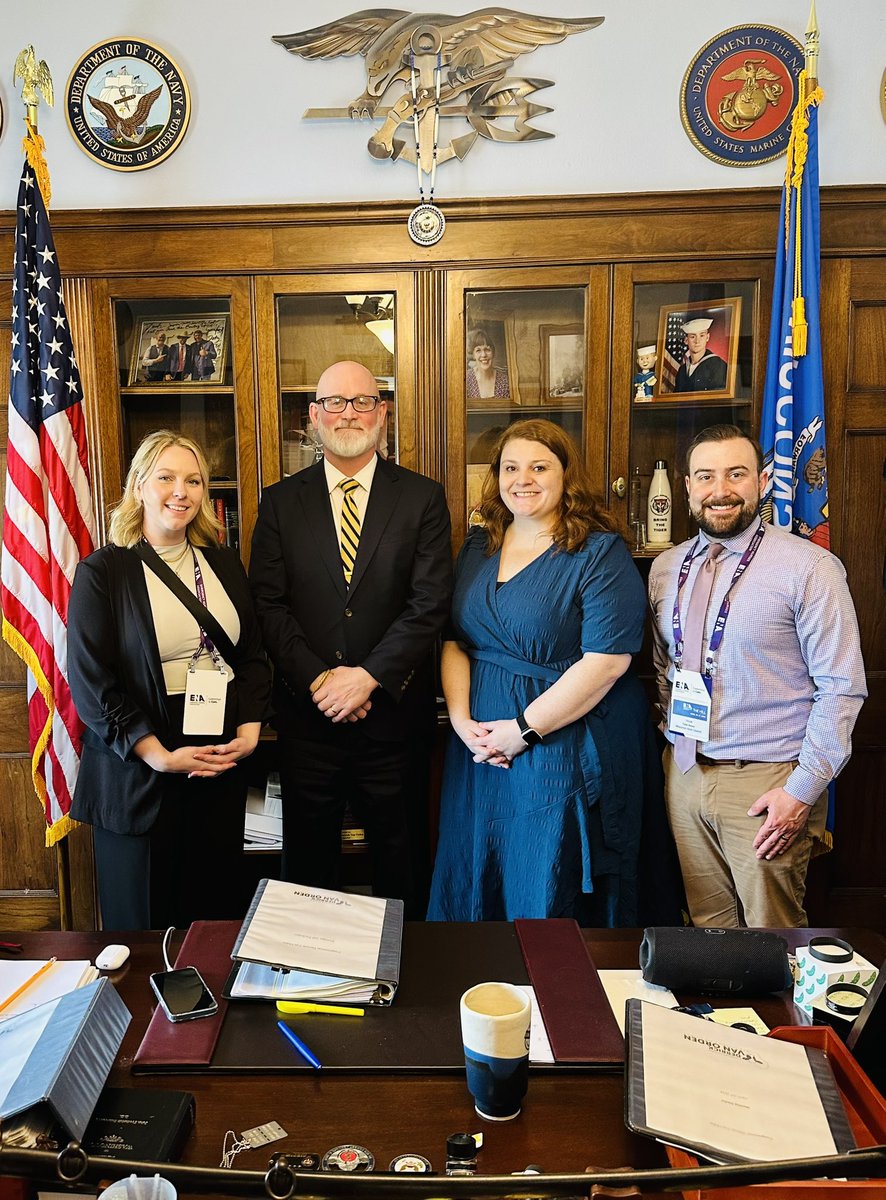 This year we were able to meet 3 of our representatives in person! Thank you @derrickvanorden for the quick visit and to your staff for listening to important emergency nursing issues! We look forward to working together in the future!