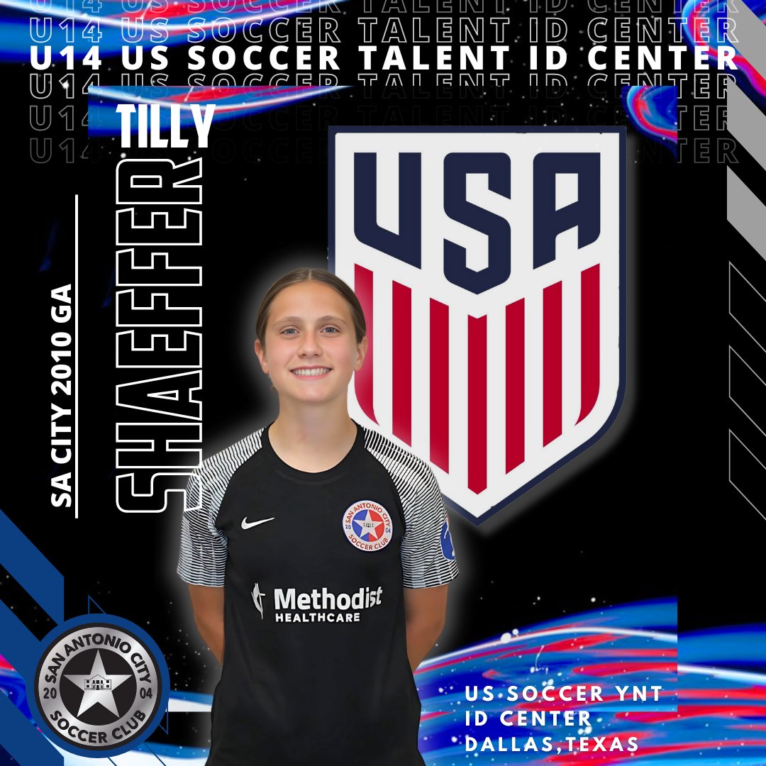 Another round of applause for Tilly Shaeffer from our SA City 2010GA! She's been invited BACK to the U.S. Soccer YNT Talent ID Center in Dallas this week! 🔵🔴 #BuildingTheCITY #SACityProud @usynt