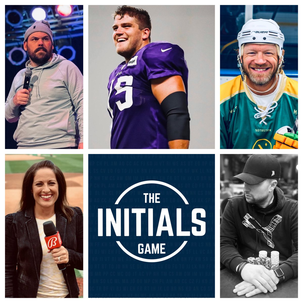 FRIDAY: @InitialsGame #513 on the @PowerTripKFAN at 8:15. @CoryCove hosts as @MeatSauce1, @MarneyGellner, @MarkDParrish and @Vikings Pro Bowl tackle @brian_oneill_ battle for the win. LISTEN HERE: KFAN.com/listen