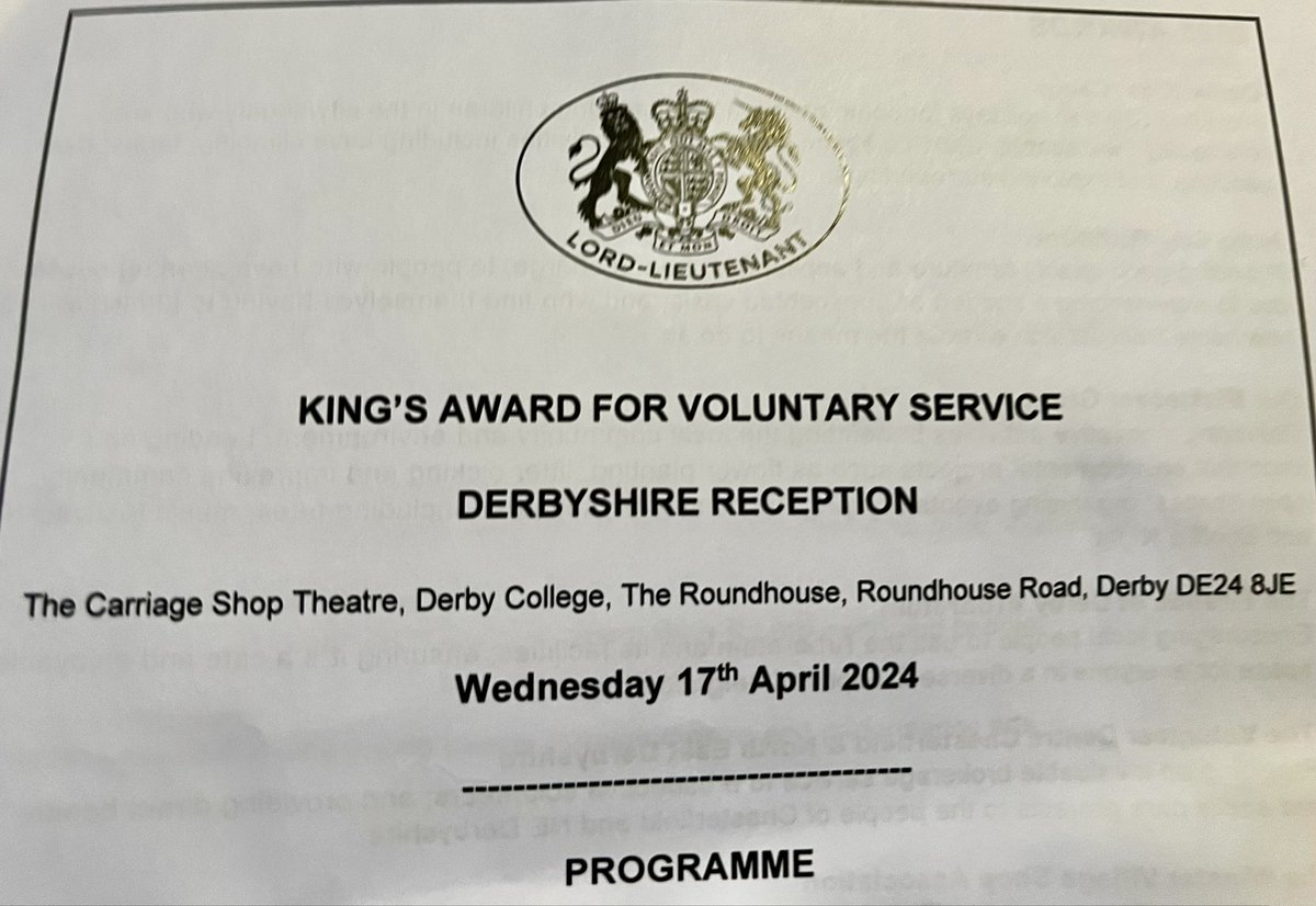 Delighted to meet many of the 15 Derbyshire nominations for the Kings Award for Voluntary Service at a Reception this afternoon. Good luck to @2195RAFAC @BensDenCharity @BridgetheGapFW @DoorwaysDerby @DronfieldCfr @OneFatball @treetopshospice @ediblewoods @yperformers_uk