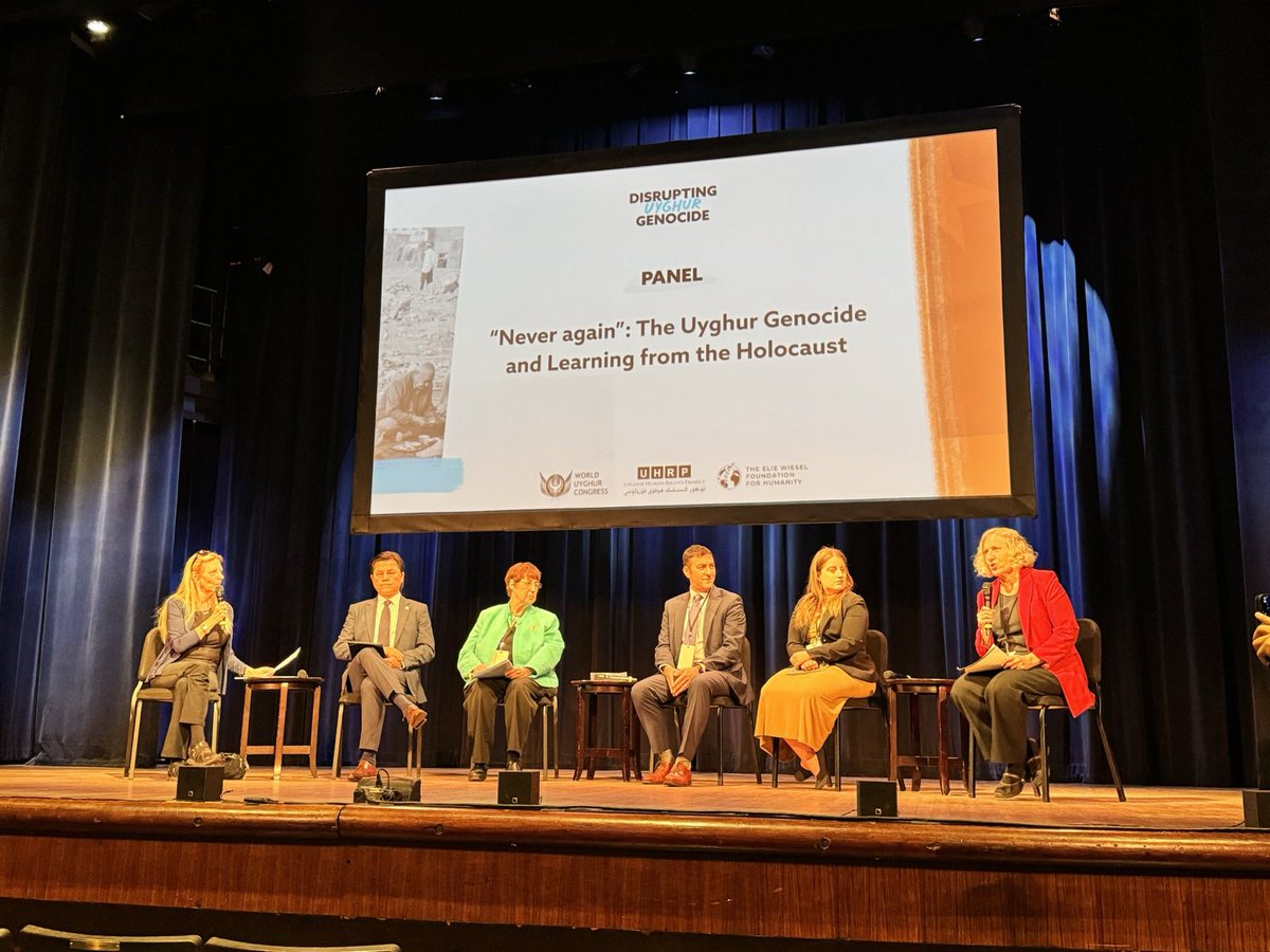 Day 1 of our joint conference Disrupting Uyghur Genocide opened with speakers reflection on lessons learned from the Holocaust during the panel 'Never again': The Uyghur Genocide and Learning from the Holocaust.