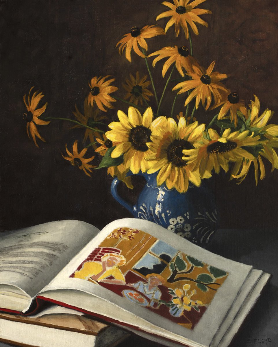 “Sunflowers and Matisse” 🌻🧡 🎨 © Elizabeth Floyd