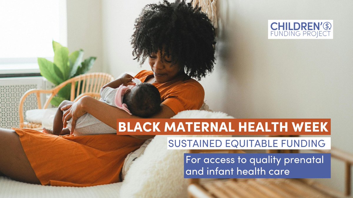 As Black Maternal Health week concludes, we highlight the work of @BlkMamasMatter and amplify the call for investments into equitable access to prenatal and infant health care and community-based doulas. Learn more at blackmamasmatter.org #BMHW24