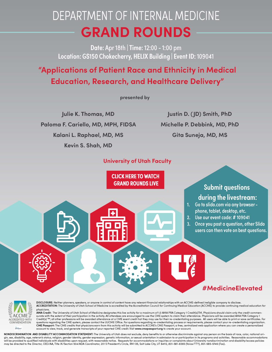 University of Utah Department of Internal Medicine tweet media