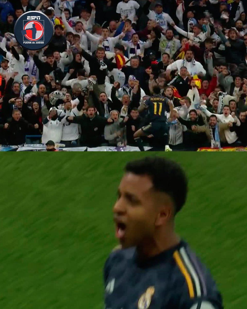 RODRYGOOOOOOL 😎 Ese sentimiento de marcar para el Real Madrid. ⚽ Su 5to tanto en esta temporada de Champions.