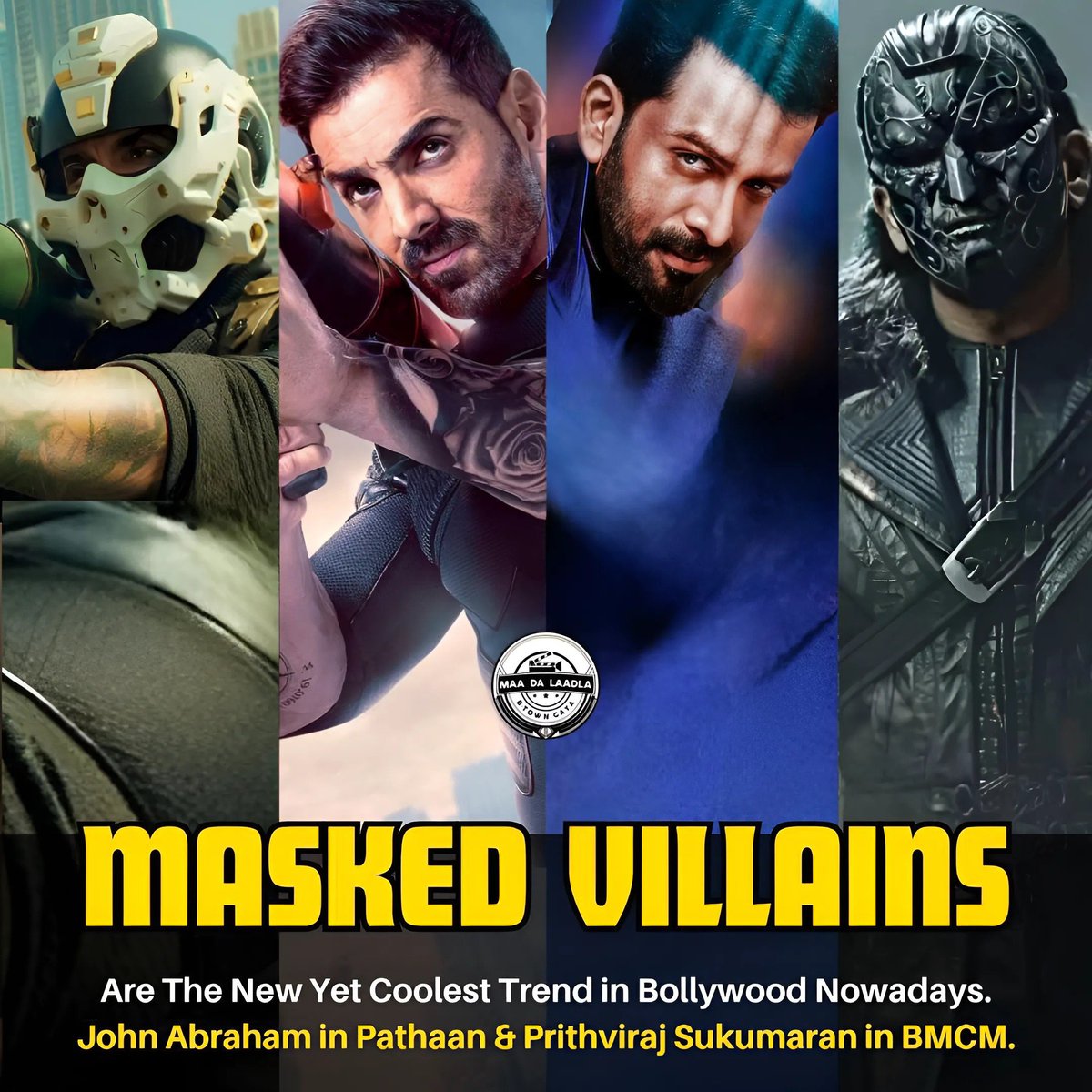 MASKED VILLAINS in #Bollywood! 🙌🏻🔥❤️💥

#MaskedVillains #JohnAbraham #PrithvirajSukumaran #Pathaan #BadeMiyanChoteMiyan #BMCM @TheJohnAbraham @PrithviOfficial