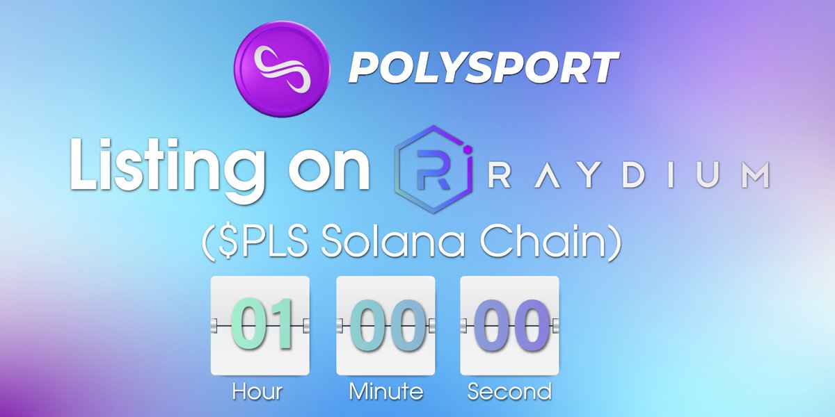 📢 $PLS Solana chain token will listing and Trade on #RAYDIUM in 1Hr Left

raydium.io/swap/?inputCur…

✅ Smart contract: TcbU77CtjBwRYsnRCncLdXGtCbNJ9faYHuM26q4bsvo
〽️ Chart: dexview.com/solana/TcbU77C…

#Pinksale #Polysport #Launchpad #Listing #NFT #Raydium