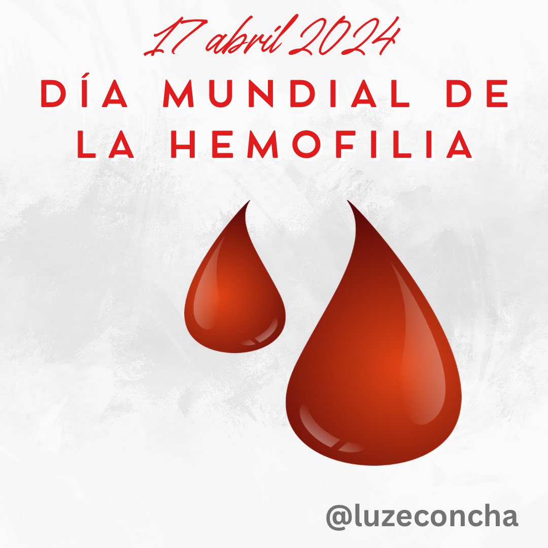 Día Mundial de la Hemofilia 🩸 #DiaMundialdelaHemofilia #Hemofilia #sangre