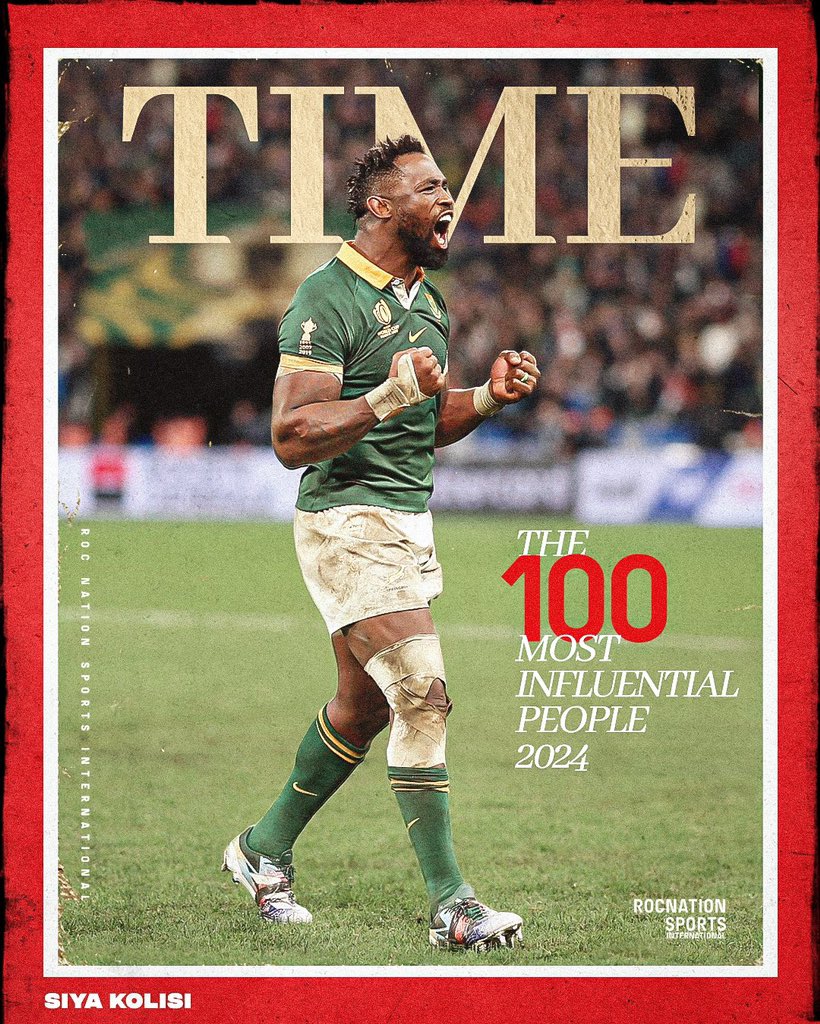 Siya Kolisi has been named on TIME Magazine's TIME100 list for most influential people in the world for 2024 🎖

#TIME100 #SiyaKolisi