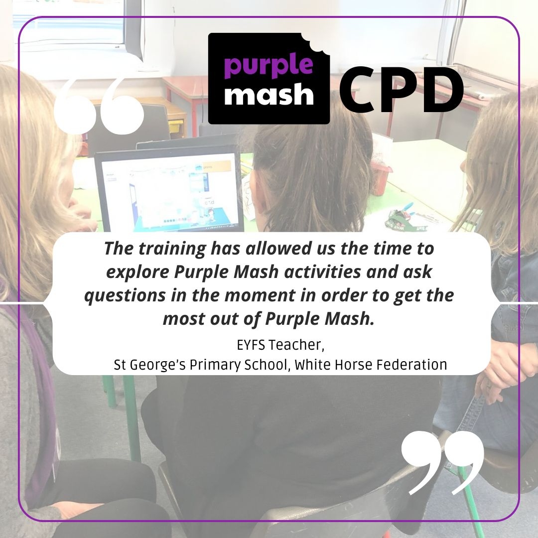 Thank-you to @WhiteHorseFed for this great feedback about our CPD! 

You can check your CPD allowance by contacting your account manager 💜

Learn more about our CPD options here: zurl.co/7oS7 

#CPD #TeacherTraining #ECT #DigitalTeaching #Teachers #SLT #INSET