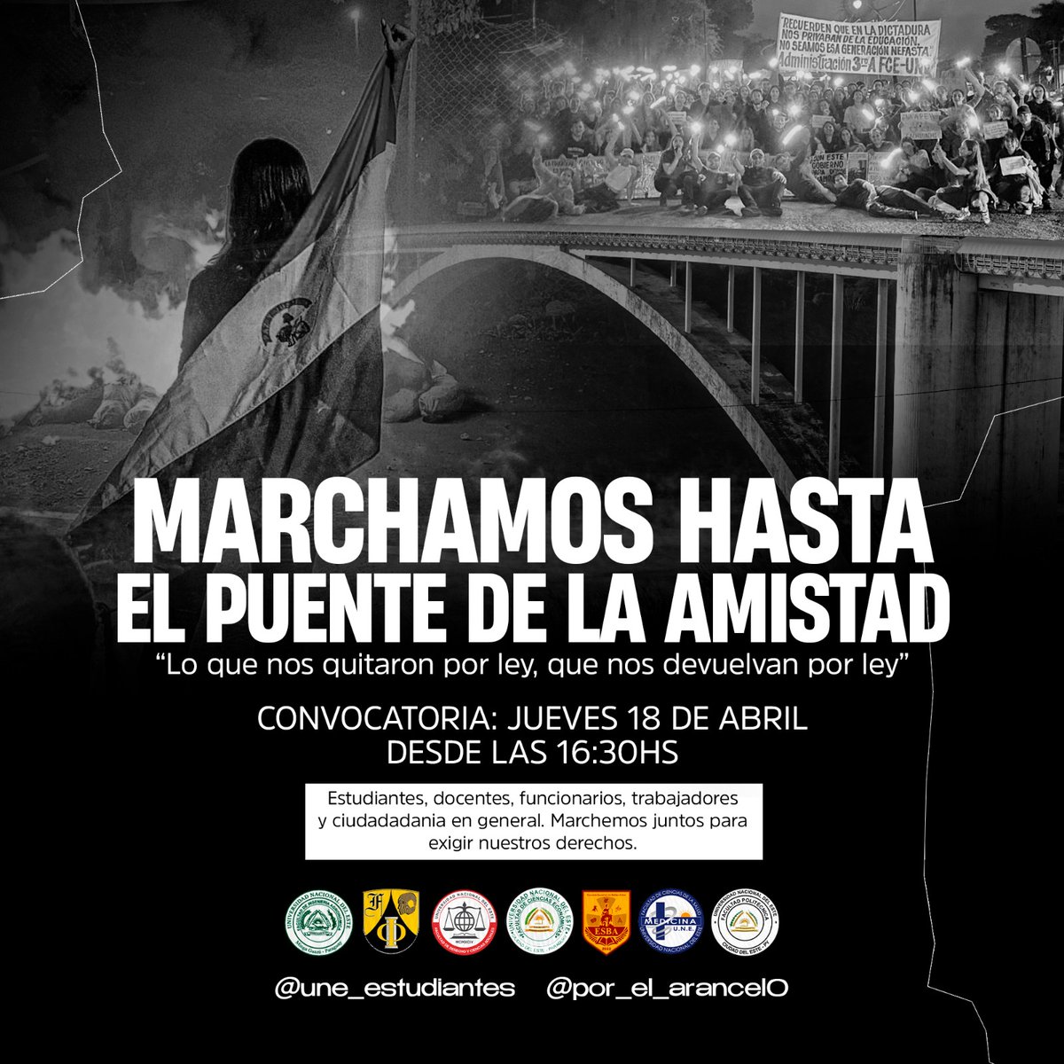 une_estudiantes's tweet photo. ‼️ MAÑANA MARCHAMOS ‼️

Mañana es el día en dónde marcharemos todos a luchar por nuestro derecho. Les esperamos a todos 🇵🇾💪🏼 https://t.co/ZC9ruKT4bg