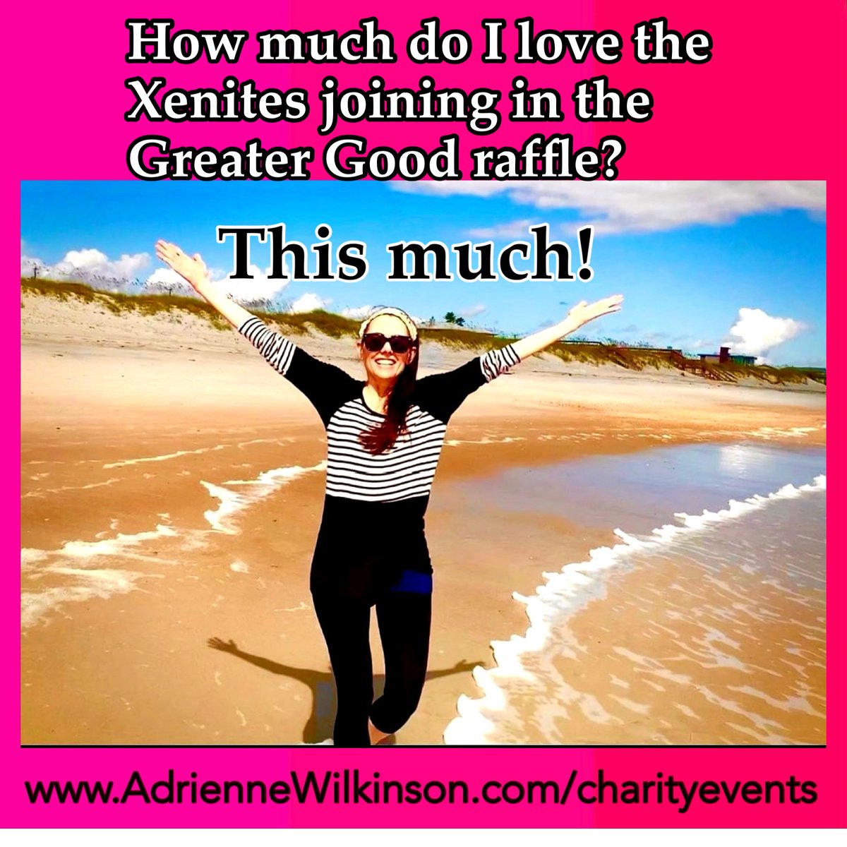 Thank you, thank you, thank you to everyone participating.  We have just  *24* days left to grab your chances at all of these amazing items.   Tix &amp; info:  
adriennewilkinson.com/charityevents/