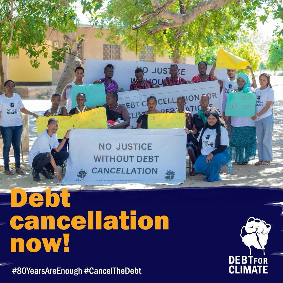 #Kenya stands with the Global South against unfair debt from #IMF & #WorldBank. It's time for debt cancellation! Debt drains resources meant for education, healthcare, and sustainable development. Let's unite for change!

 #CancelTheDebt #80YearsAreEnough #WBGMeetings