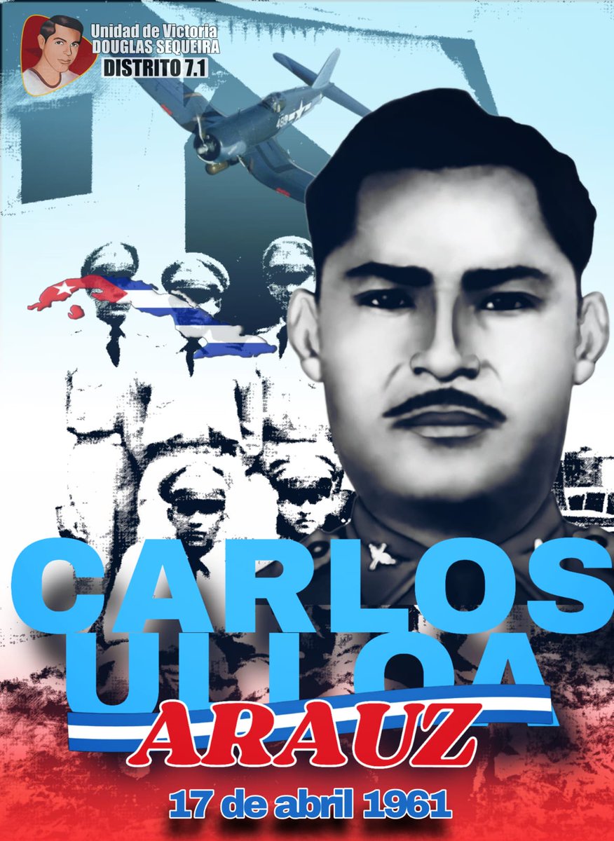 Conmemoramos el 67 aniversario de la caída en combate del Héroe Carlos Ulloa Aráuz. El piloto de aviación ofrendó su vida por la defensa de la soberanía de Cuba durante la invasión yanqui a Playa Girón en  1961. #4519LaPatriaLaRevolucion #ManaguaSandinista #17Abril