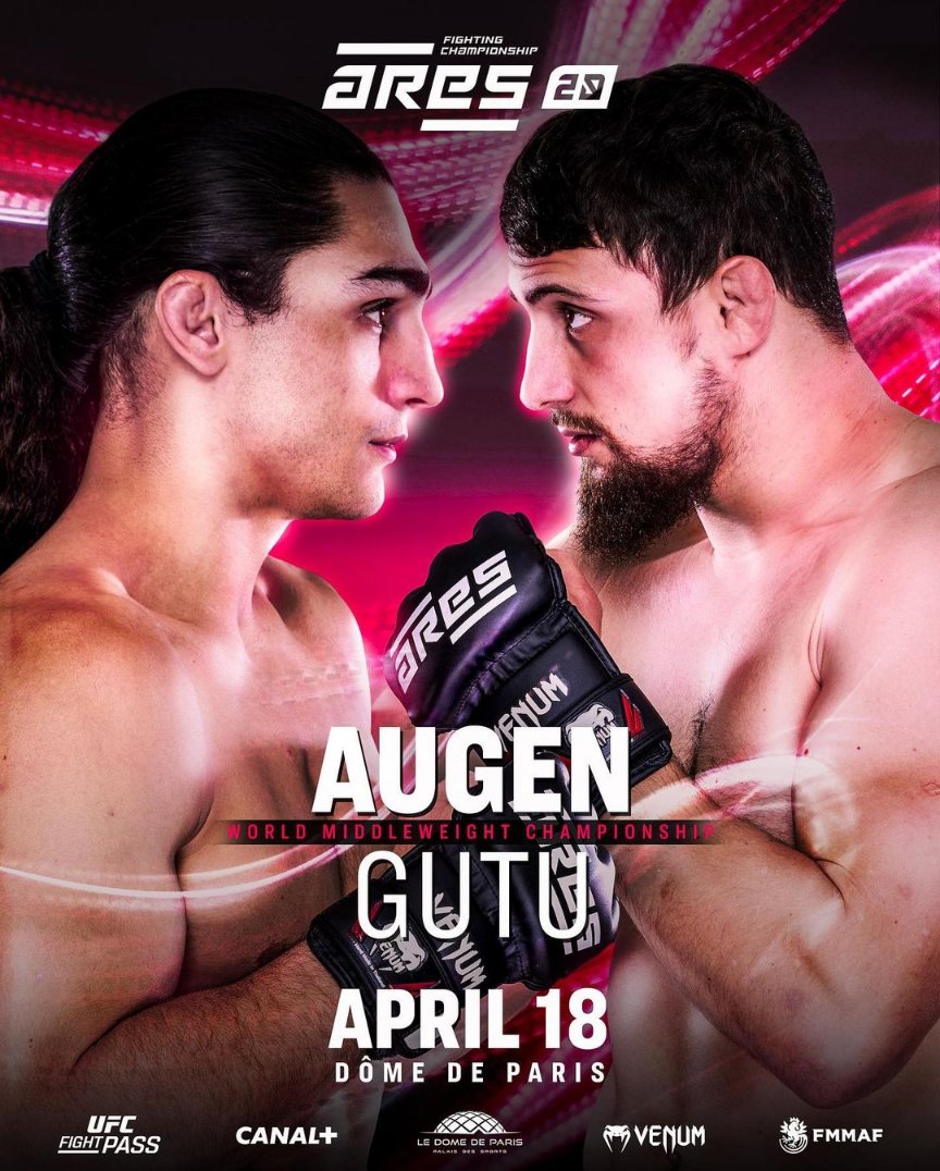 #ARES20
April 18th, Paris 🇫🇷

Diving deep into 🇫🇷 Augen's stats:

✅ Aggregated results
✅ Last 5 and 2 bouts
✅ Detailed fight outcomes
✅ Yearly W-L
✅ Opponents' stats & Head2Head

📺 @UFCFightPass @canalplus

Credit Image: @ares_fighting

#MMAFR #ARESFC

THREAD⏬

1/4