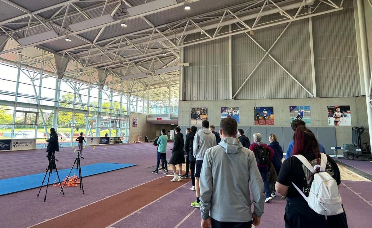 At today's Loughborough Primary hub, we've had a great time touring the @lborouniversity athletic centre with the director of athletics @FemiAkinsanyatj