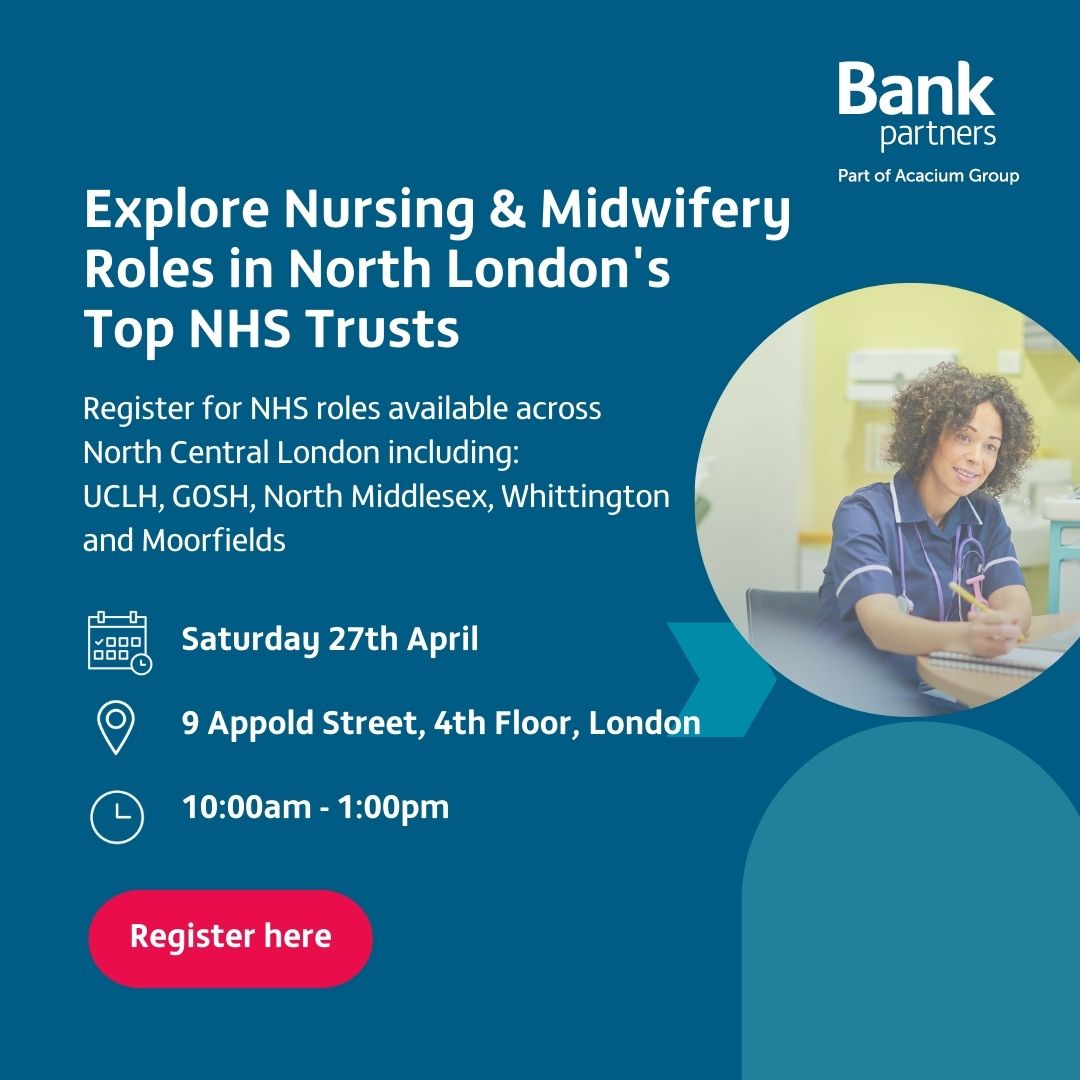 Are you a passionate nursing or midwifery professional ready to advance your career? Look no further! Join us at the NCL #Nursing & #Midwifery Job Fair, your gateway to career opportunities across leading hospitals in North Central London. Register now: ow.ly/BSun50Ric2r