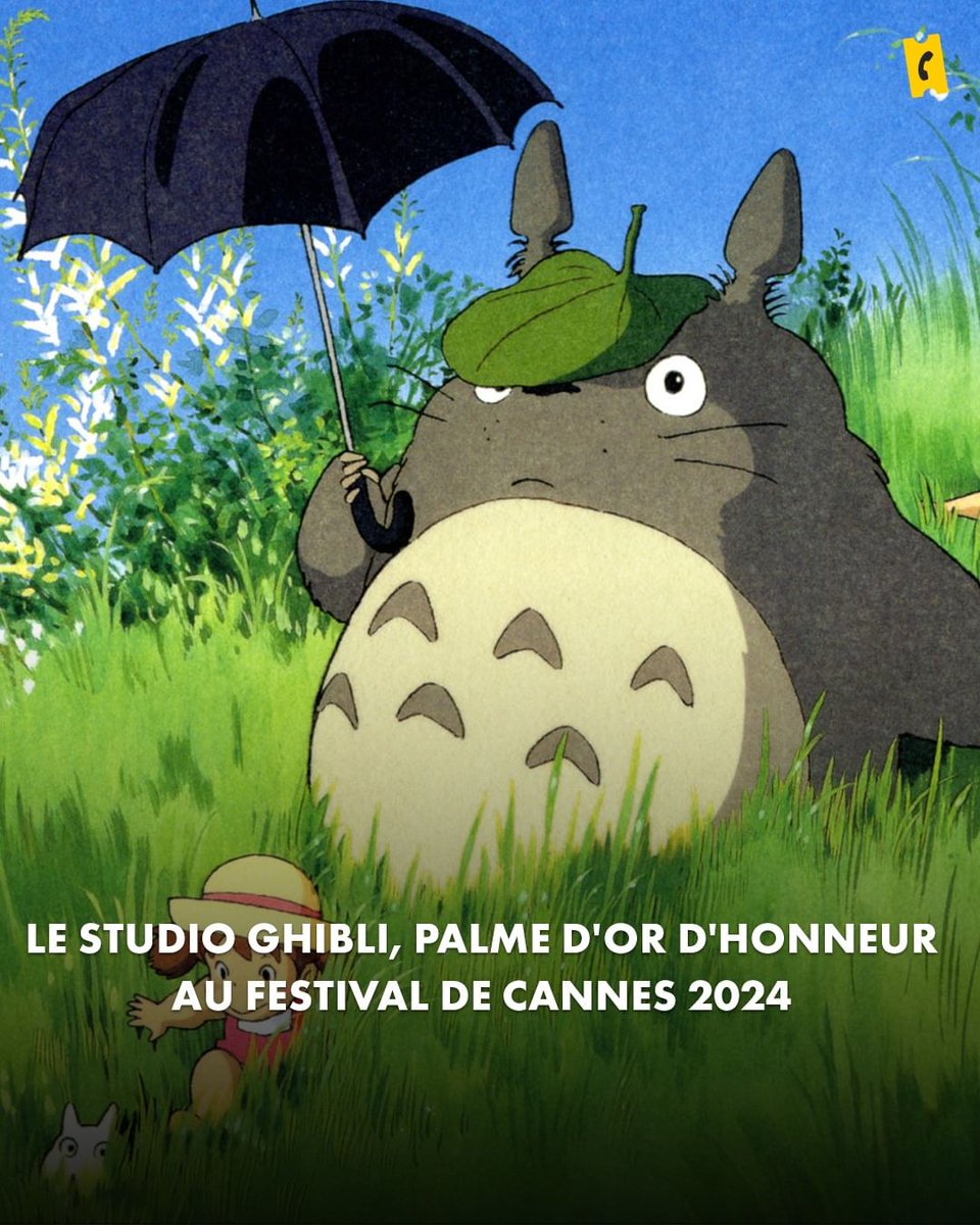 C'est officiel, le studio Ghibli recevra une Palme d'or d'honneur lors du Festival de Cannes 2024 🤩
